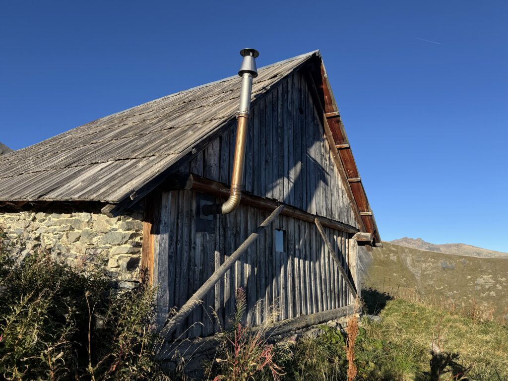 Arrivée au chalet